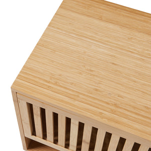Nachttisch Ypäjä 50x42x39cm Bambus [en.casa]