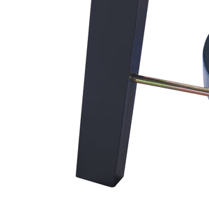 Couchtisch Taivalkoski 120x43x40 cm Schwarz/Rattanoptik [en.casa]