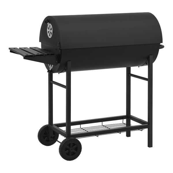 Grillwagen Armento 95x108x61cm Schwarz [casa.pro]