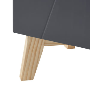 Hochschrank Overath 160x30x30cm Grau [en.casa]