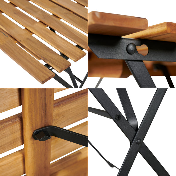 Gartenmöbelset Bovino 5-tlg. Akazienholz [casa.pro]