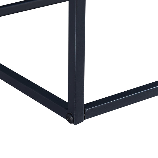 Standregal Råde Metall 180x100x35 cm Schwarz [en.casa]