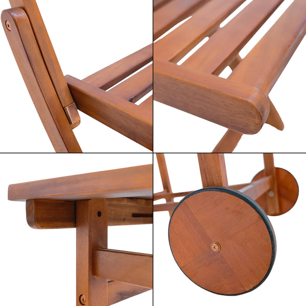 Gartenmöbelset Ancarano 5-tlg. Akazienholz FSC®-zertifiziert [en.casa]