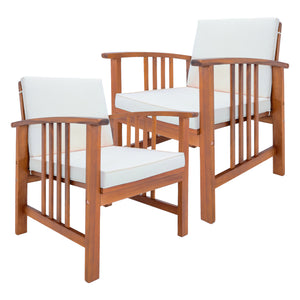 Gartenmöbelset Brissogne 4-tlg. Akazienholz FSC®-zertifiziert [en.casa]