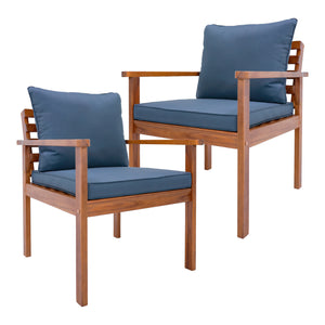 Gartenmöbelset Brittoli 4-tlg. Akazienholz FSC®-zertifiziert [en.casa]