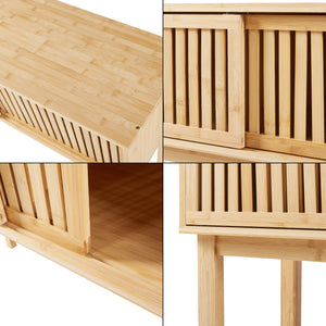 Konsolentisch Ypäjä 110x39x81 cm Bambus [en.casa]