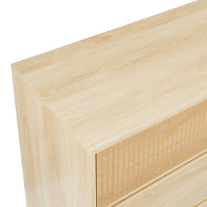 Kommode Landskrona 80x80x40 cm mit 3 Schubladen Eicheoptik [en.casa]