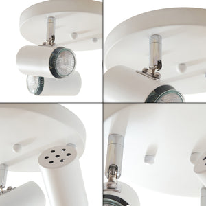 Deckenleuchte Bathgate 3 x GU10 Weiß [lux.pro]