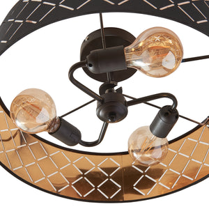 Deckenleuchte Bay Schwarz/Weiß [lux.pro]