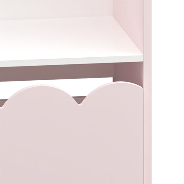 Kinderregal Vestnes 114x91x30 cm Cotton Candy/Weiß [en.casa]