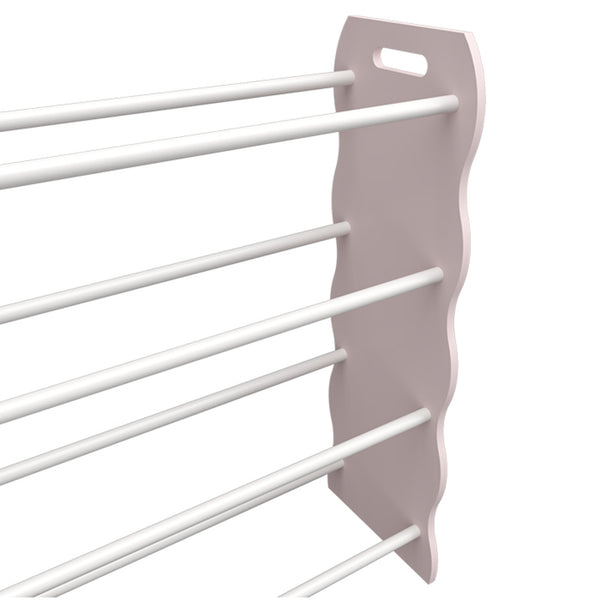 Kinderregal Vestnes mit 12 Aufbewahrungsboxen 78x86x27 cm Cotton Candy/Weiß [en.casa]