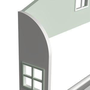 Kinderregal Vipsali 106x60x12 cm Mintgrün/Weiß [en.casa]