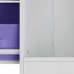 Kinderregal Farusa 80x90x30 cm Aqua Dream Motiv [en.casa]