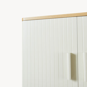 Toilettenschrank Ferrersp 160x63x20 cm Eicheoptik/Sandfarben [en.casa]