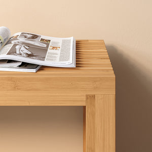 Schuhbank Korjad 90x33x43 cm Bambus [en.casa]