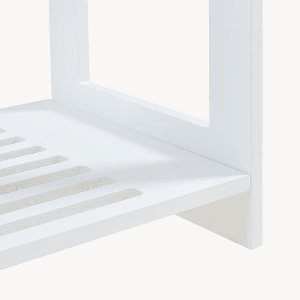 Garderobenständer Langeskov 78x75x35cm Weiß [en.casa]