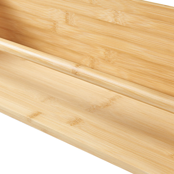 2-in-1 Wandregal Flå Bambus [en.casa]