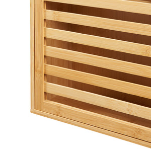 Badezimmerschrank Järfälla 55x37x16 cm Bambus [en.casa]