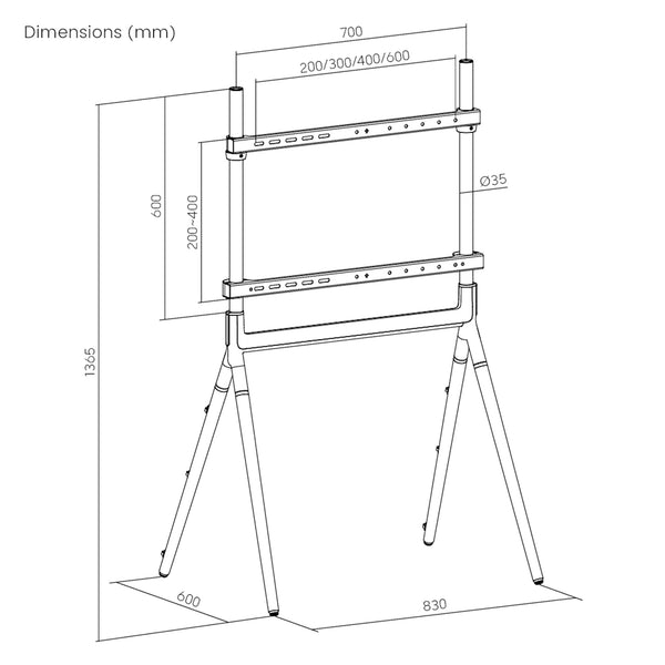TV-Halterung Vega max. 70 Zoll [pro.tec]