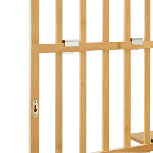 Wandregal Røst 120x80x13cm Bambus [en.casa]