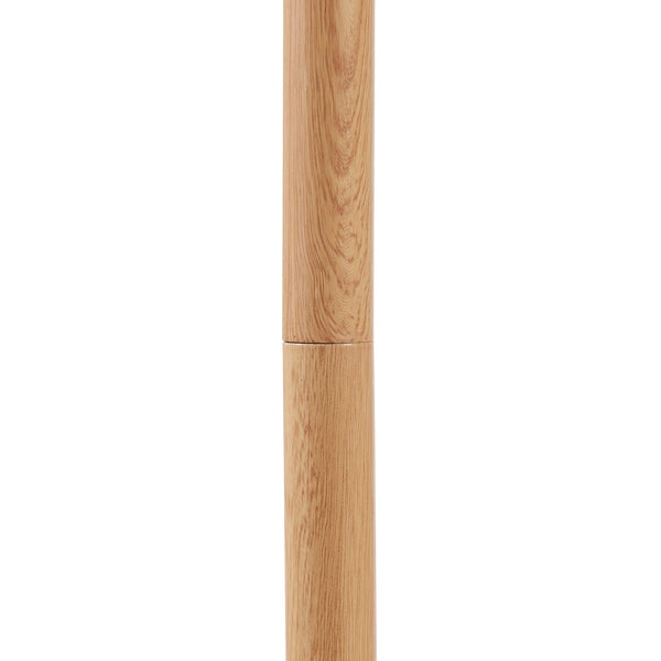 Stehleuchte Banchory Metall 163 cm Holzoptik/Weiß [lux.pro]