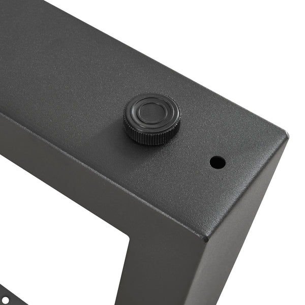 Tischgestell 2er Set Marstal 42x40cm Schwarz [en.casa]