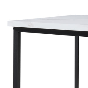 Satztisch Trollhättan 3-tlg. Marmoroptik, weiß [en.casa]