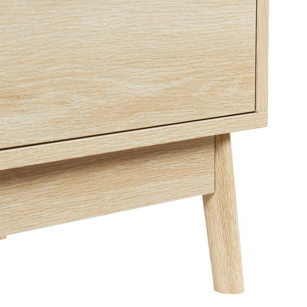 Kommode Landskrona 80x80x40 cm mit 3 Schubladen Eicheoptik [en.casa]