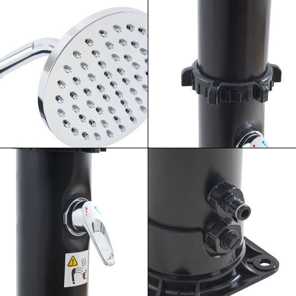 Solardusche Frerievn mit Fußdusche 215 cm 18L  [casa.pro]