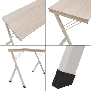 Schreibtisch Tarielarg mit PC-Ständer L-förmig 158x120x75 cm Eicheoptik [en.casa]