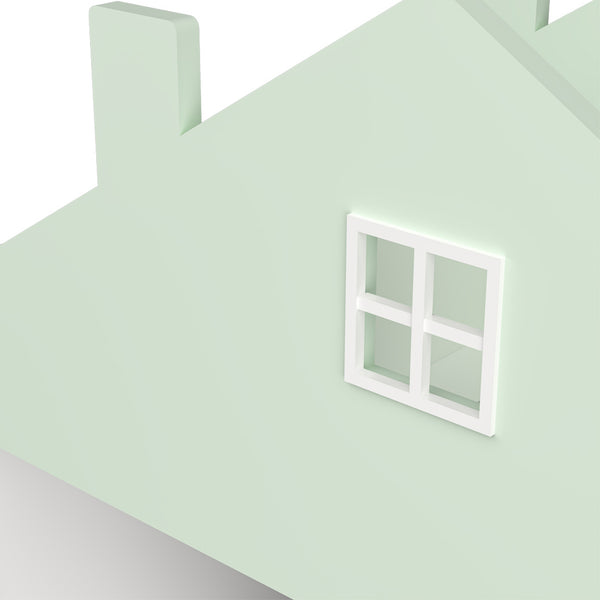 Kinderregal Vipsali 90x60x27 cm Mintgrün/Weiß [en.casa]