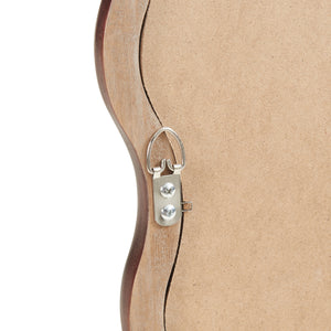 Wandspiegel Porloskid 90x60 cm Dunkelbraun [en.casa]