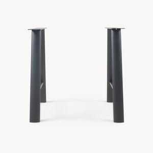 Tischgestell 2er Set Hullem Stahl 72x70x10 cm Schwarz [en.casa]