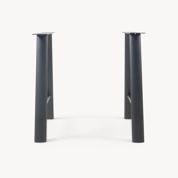 Tischgestell 2er Set Hullem Stahl 72x70x10 cm Schwarz [en.casa]