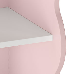 Kinder-Eckregal Vestnes 108x27x27 cm Cotton Candy/Weiß [en.casa]