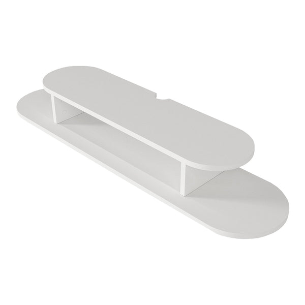 TV-Lowboard hängend Targema 120x30x16 cm Weiß [en.casa]