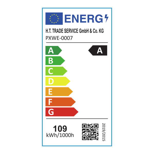 Hängeleuchte Oupilu mit integrierten LEDs Metall 120x25x25 cm Schwarz/Weiß [lux.pro]