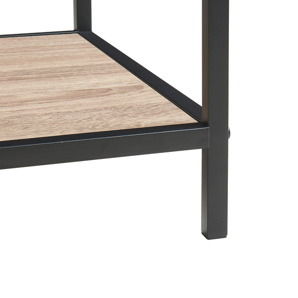 Konsolentisch Belana 110x40x80 cm Schwarz/Eicheoptik [en.casa]