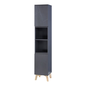 Badmöbelset 5-teilig Overath Grau [en.casa]