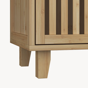 Beistellschrank Sirgerg 77x72x33 cm Bambus Natur [en.casa]