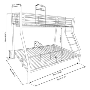 Etagenbett Sortland 200x140/90 cm in versch. Farben [neu.haus]