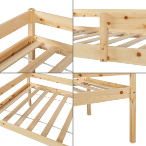 Doppel-Kinderbett Sonkajärvi 90x200cm Kiefernholz Natur [en.casa]