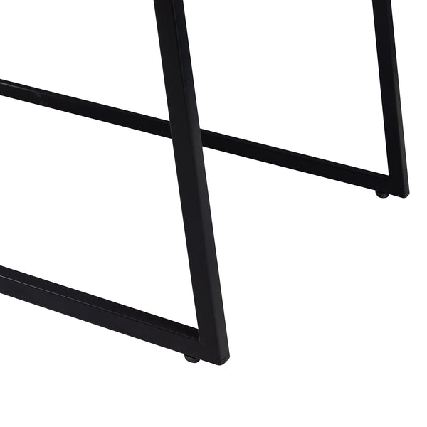 Satztisch Hyllestad 2er Set Schwarz/Betonoptik [en.casa]