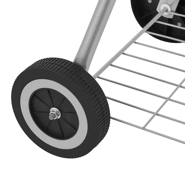 Rundgrill Apricena 80x49x47cm Schwarz [casa.pro]