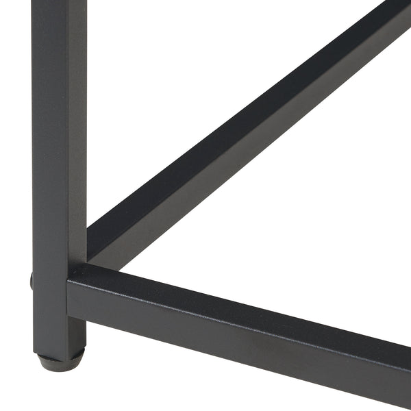 Satztisch Trollhättan 3-tlg. Marmoroptik, weiß [en.casa]