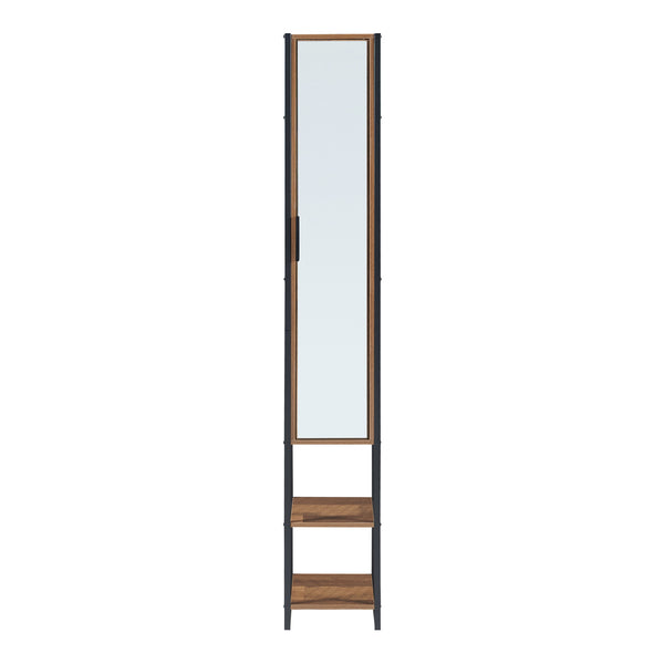 Badmöbelset Namsskogan 4-tlg. Walnussoptik [en.casa]