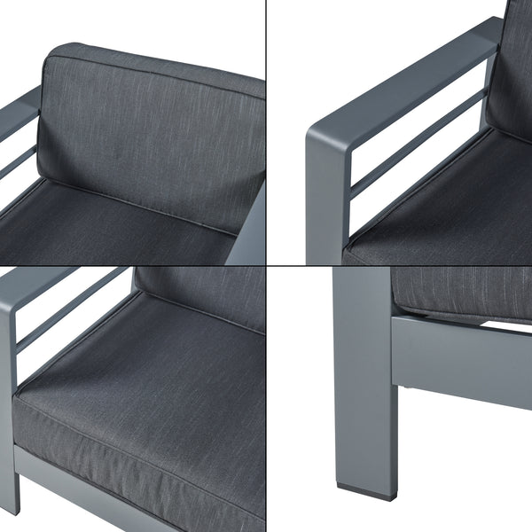 Gartenmöbelset Avise 4-tlg. Aluminium [casa.pro]