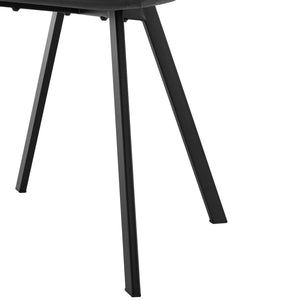 Esszimmerstuhl Lexnitz 4er Set Eckige Stuhlbeine Dunkelgrau [en.casa]