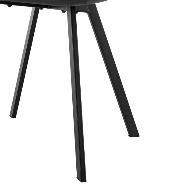 Esszimmerstuhl Lexnitz 4er Set Eckige Stuhlbeine Dunkelgrau [en.casa]