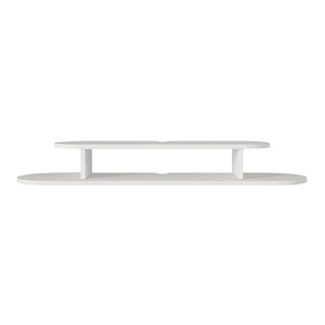 TV-Lowboard hängend Targema 120x30x16 cm Weiß [en.casa]